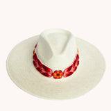 Western White Palm Leaf Straw Hat