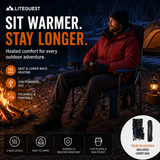 LITEGUEST Heated Camping Chair | USB Heated Folding Chair