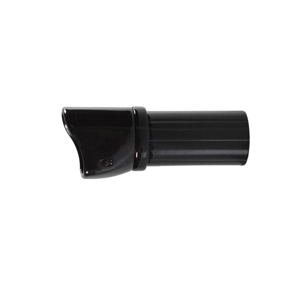 Seaguide carbon fiber hood and nut, black cylindrical cap with flared opening