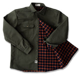 Lined Yukon Flannel Shirt Jacket, Olive