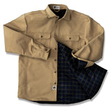 Lined Yukon Flannel Shirt Jacket, Tan