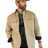 Lined Yukon Flannel Shirt Jacket, Tan