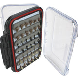 Dry Fly Assortment, 72 Dry Flies | 2 Sided Fly Box | Wild Water Fly Fishing