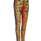 Brown Trout2 Fish Print Patterned All Sport Leggings