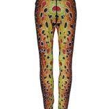 Brown Trout2 Fish Print Patterned All Sport Leggings