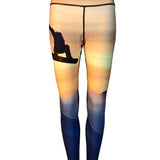 Snowboarder#1 Mountain Print Patterned All Sport Leggings