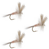 3 Pack Light Hendrickson Classic Dry Fly - Size 14