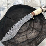 Limited Edition Kukri Knife – Damascus Bone Handle