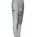 Pow Mountain Print Patterned All Sport Leggings