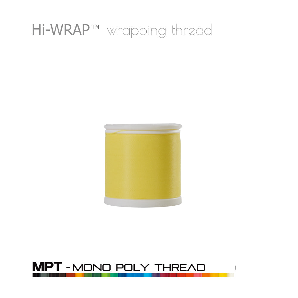 Hi-WRAP mono poly thread spool, yellow, 4 oz