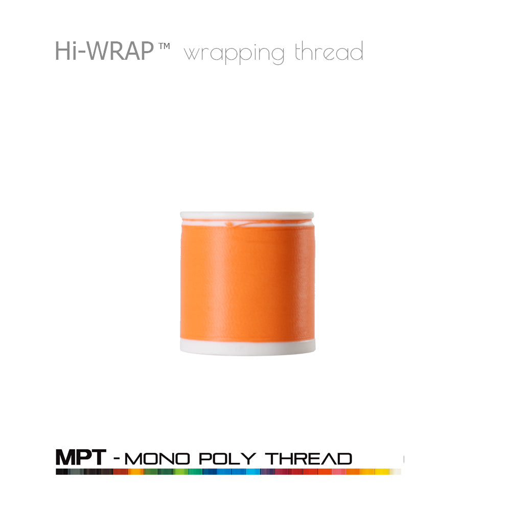 Hi-WRAP™ mono poly thread spool, orange peel 4 oz