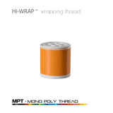 Orange mono poly wrapping thread spool
