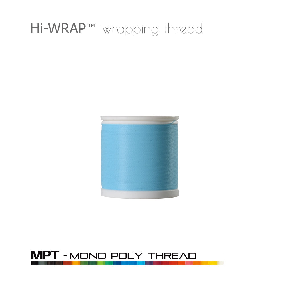 Hi-WRAP™ mono poly thread spool, light blue 4 oz