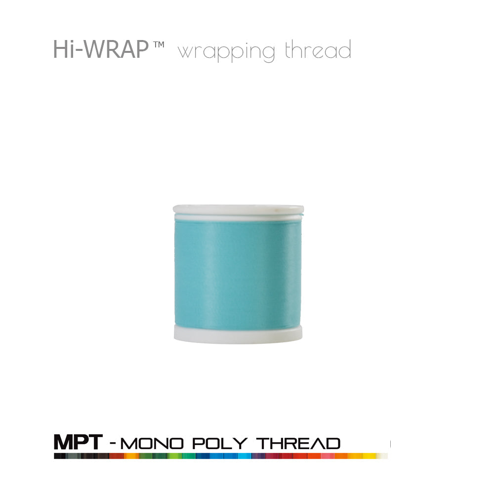 Hi-WRAP mono poly thread spool, light turquoise, 4 oz