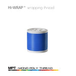 Blue mono poly wrapping thread spool