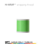 Hi-WRAP mono poly thread spool, bright green, 4 oz