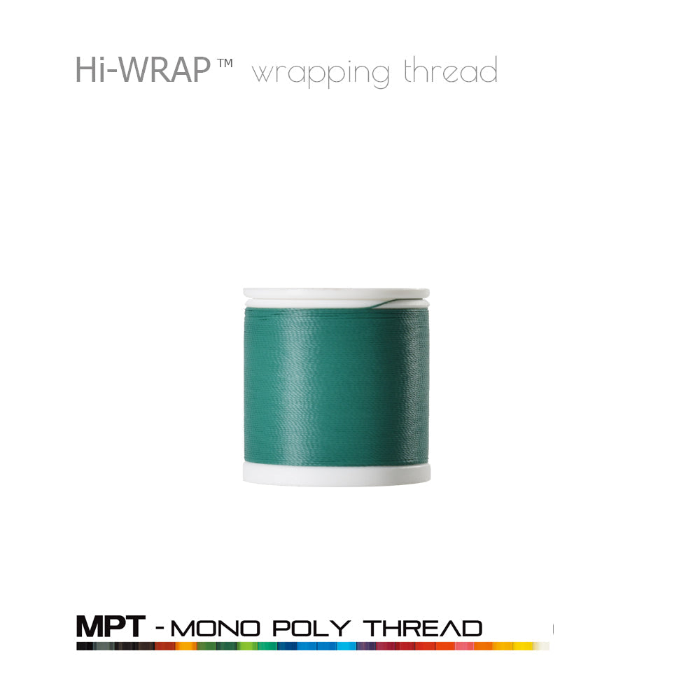Hi-WRAP™ mono poly thread spool, teal green 4 oz