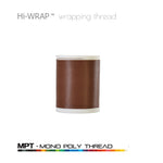 Hi-WRAP mono poly thread spool, brown, 4 oz