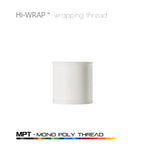 Hi-WRAP™ mono poly thread spool, white thread on white plastic bobbin
