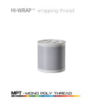 White mono poly wrapping thread spool
