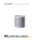 White mono poly wrapping thread spool