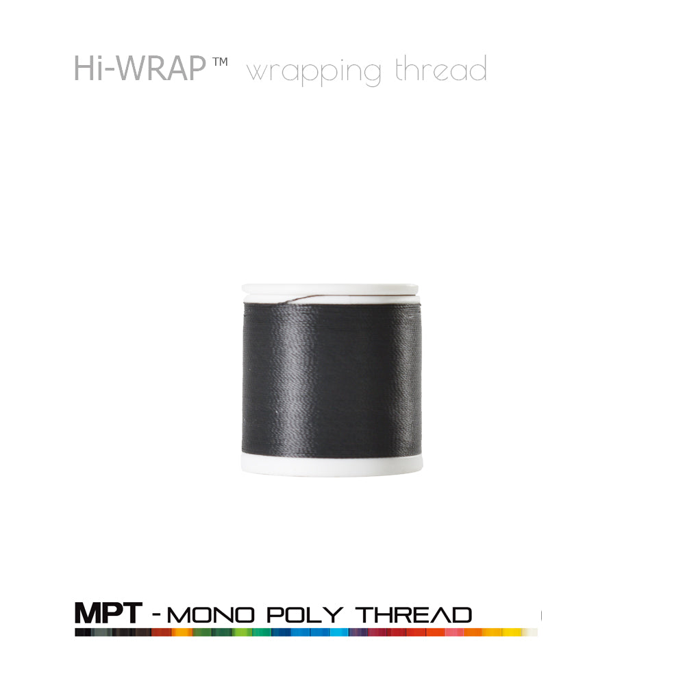 Hi-WRAP™ mono poly thread spool, black 4 oz