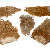 India Hen Back feather patch (Moonlit)