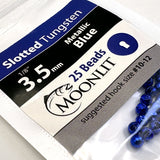Moonlit Slotted Tungsten Beads (25 pack)