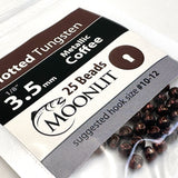 Moonlit Slotted Tungsten Beads (25 pack)