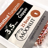 Moonlit Slotted Tungsten Beads (25 pack)