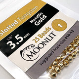 Moonlit Slotted Tungsten Beads (25 pack)