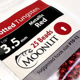 Moonlit Slotted Tungsten Beads (25 pack)