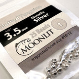 Moonlit Slotted Tungsten Beads (25 pack)