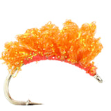 Steelhead Sucker Spawn, Metallic Orange | Size 6 | Qty. 4 | Wild Water Fly Fishing