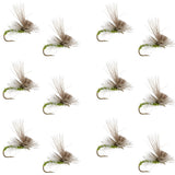 Green Drake Missing Link Mayfly Flies Hook 12 Flies Size 12