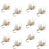 Olive Missing Link Caddis or Mayfly Flies Hook 12 Flies Size 16