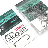 Moonlit TOGATTA ML521 Premium Barbless Hook (25 pack)