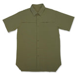 Short Sleeve Solid Lifestyle Button Down w/ REPEL-X
