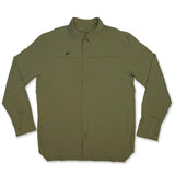 Long Sleeve Solid Lifestyle Button Down w/ REPEL-X