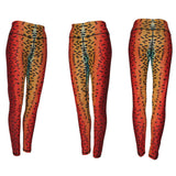 Rainbow2 Trout Fish Print Patterned All Sport Leggings