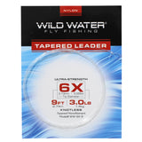 6X Tapered Nylon Monofilament Leader, 9' | 6 Pack | Wild Water Fly Fishing
