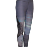 Breech Whale Ocean Print Patterned All Sport Leggings
