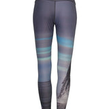 Breech Whale Ocean Print Patterned All Sport Leggings