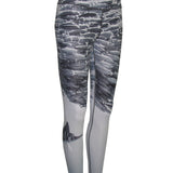 Striped Marlin Ocean Print Patterned All Sport Leggings