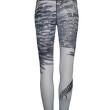 Striped Marlin Ocean Print Patterned All Sport Leggings