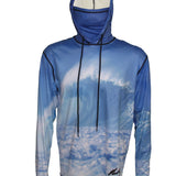 Blue Wave Lightweight Ocean Graphic Hoodie