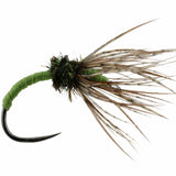 Sakasa Kebari Tenkara Fly, size 12 | Olive | qty. 6 | Wild Water Fly Fishing