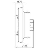 61-001-1  Oval 24V Amber Turn  1706A