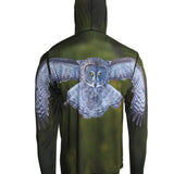Owl Sun Protective Wildlife Graphic Hoodie