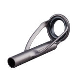 Stainless rod guide with black zirconia ring, polished frame, metal tube